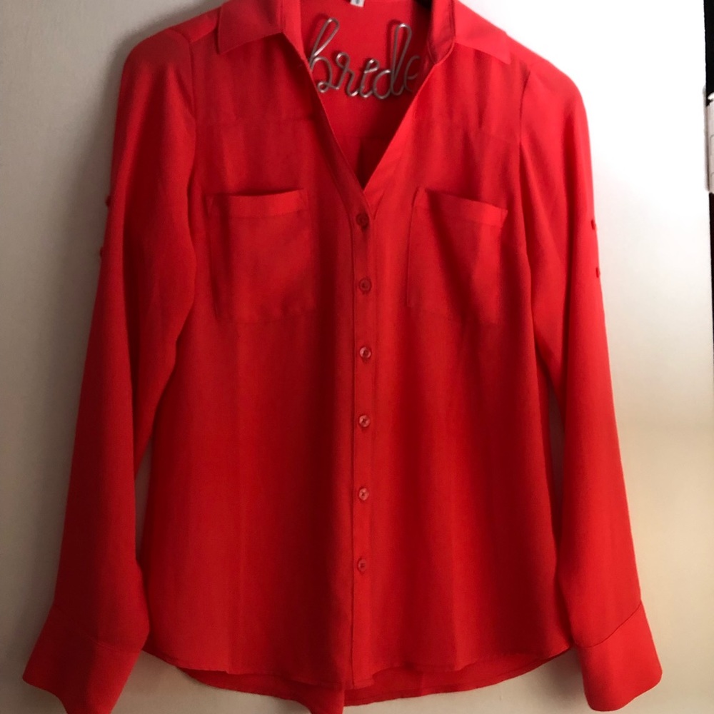 ❤️Express Beautiful Red/Pink Blouse ❤️S/XS